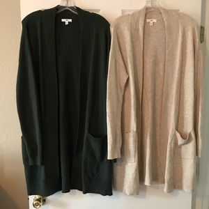 Set of 2 BP rib trim cardigans from Nordstrom